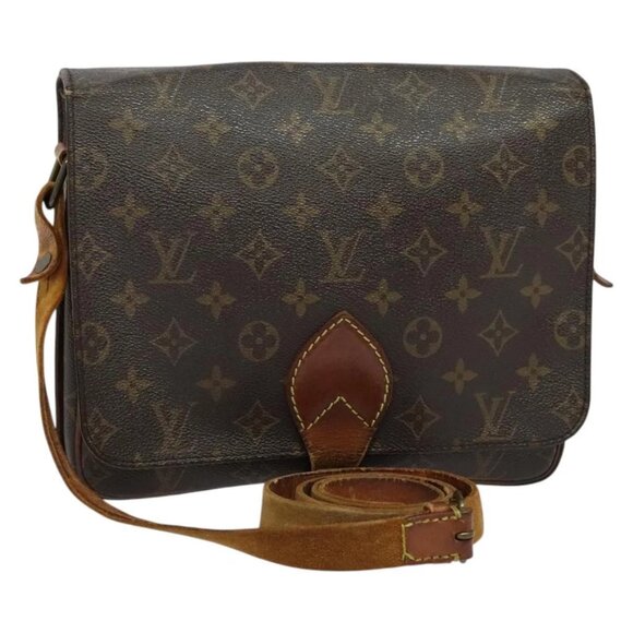 LOUIS VUITTON Monogram Cartouchiere GM Shoulder Bag M51252 LV Auth 140048 - Picture 1 of 16